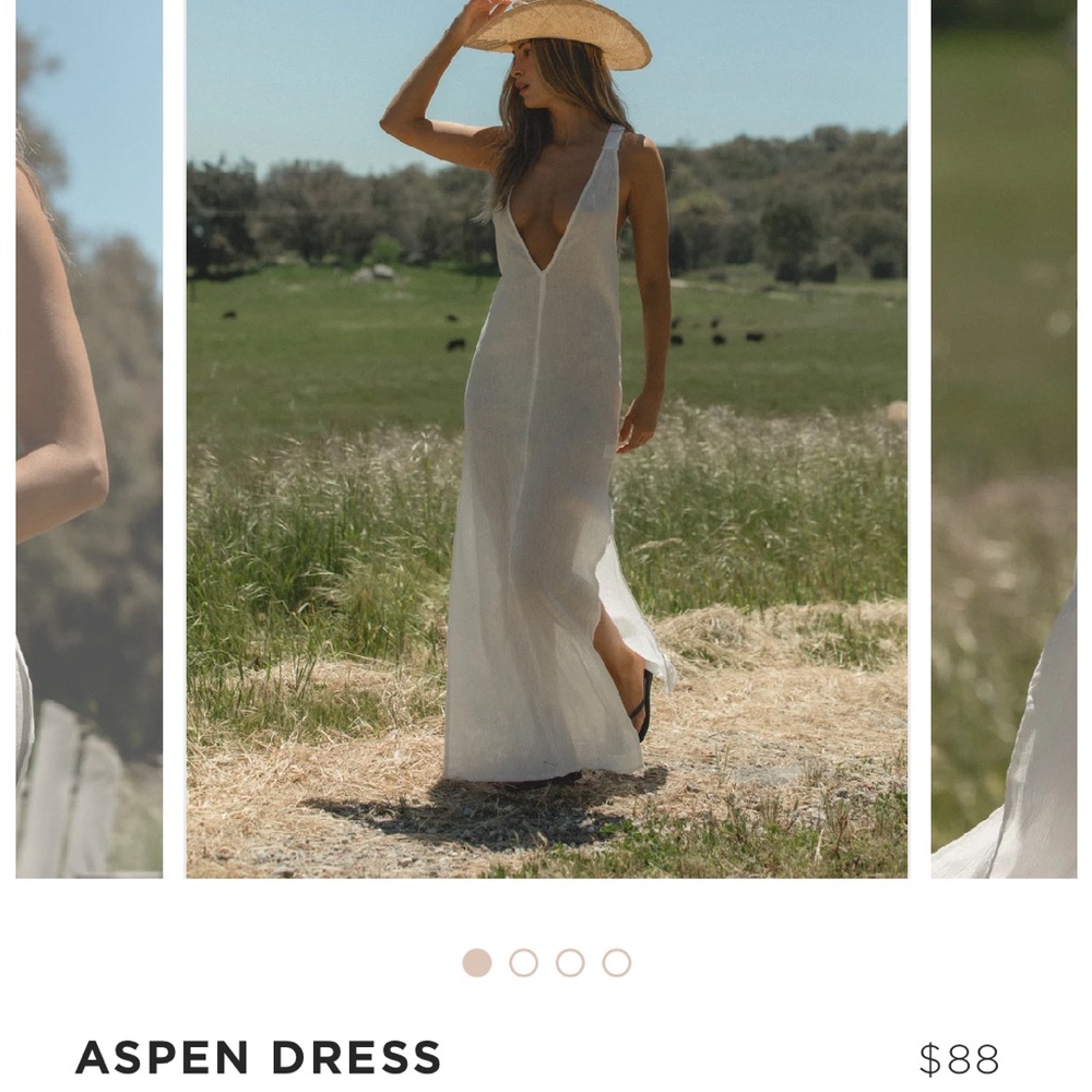 Tan Lines by Sivan Ayla Aspen White Dress